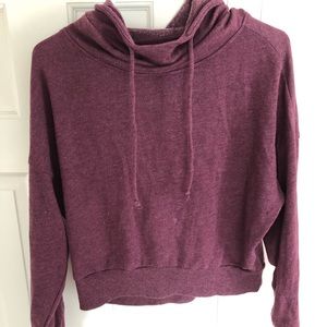 Women’s Maroon Cropped Hoodie